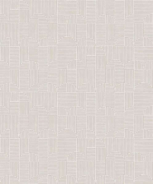 Sivo-béžová geometrická vliesová tapeta, ILA401, Aquila, Khroma by Masureel