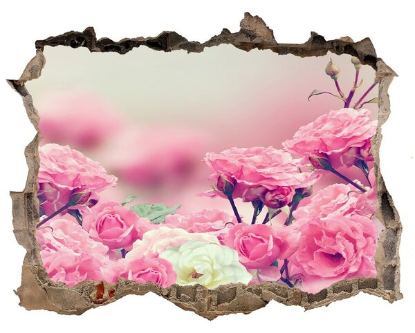 Samolepící díra na stěnu Kvety divoká ruža
