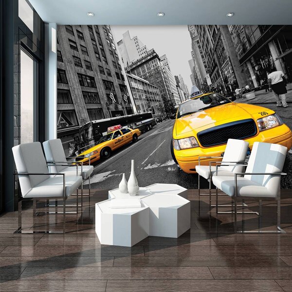 Fototapeta - Žlté taxi (152,5x104 cm)