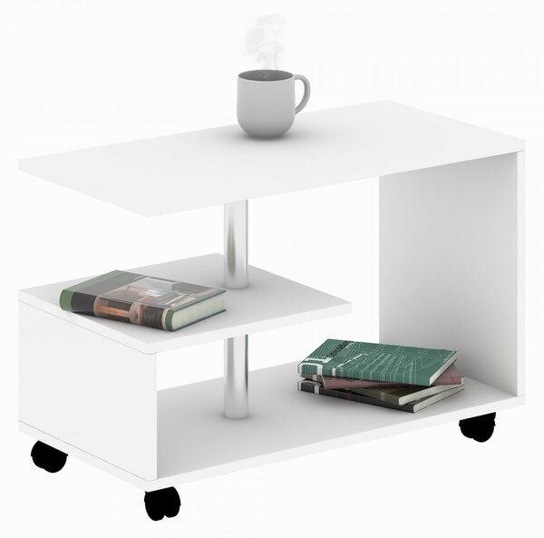 Hanah Home Konferenčný stolík Karanfil 80 cm biely