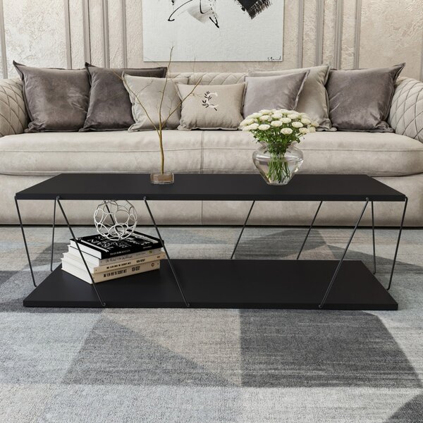 Hanah Home Konferenčný stolík Labranda 120 cm čierny