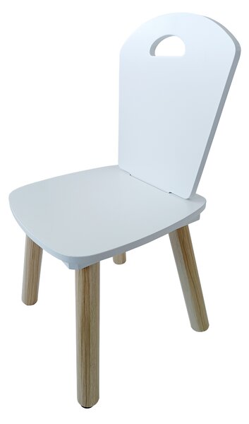 Biely set stolíka a 2 stoličiek