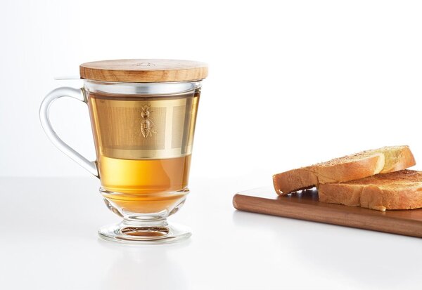 Sklenený hrnček so sitkom 270 ml Abeille – La Rochére