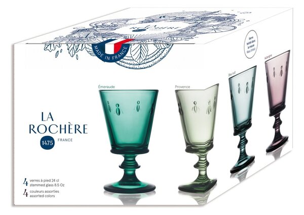 Poháre na víno v súprave 4 ks 230 ml Abeille – La Rochére
