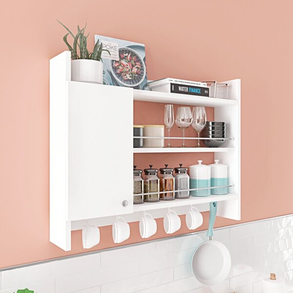 Hanah Home Kuchynská polica Knerr 85 cm biela