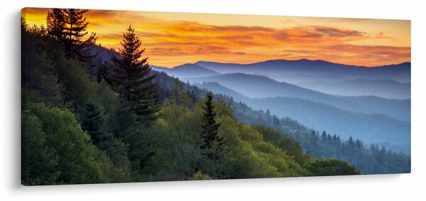 Obraz - Červánky v horách (120x50 cm)