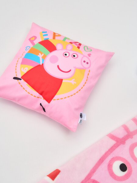 Sinsay - Obliečka na vankúš Peppa Pig - pastelová ružová