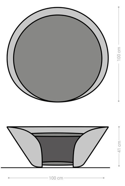 DELIFE Konferenčný stolík Skafi 100x40 cm keramika Minas melange metalická zlatá