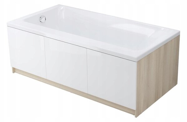 Cersanit Smart, akrylátová vaňa pravá 160x80cm + nožičky, biela, S301-118
