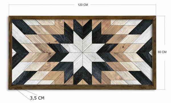 Hanah Home Obraz Framed Hikl 120x60 cm viacfarebný