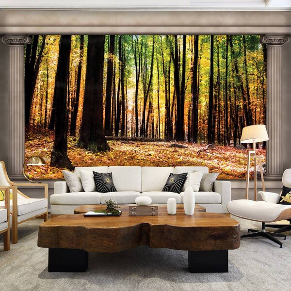 Fototapeta - Jesenný les (152,5x104 cm)