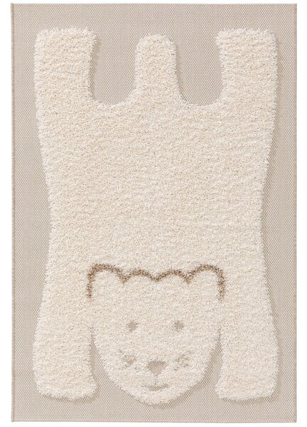 Detský krémový koberec CARLO TEDDY 80 x 150 cm