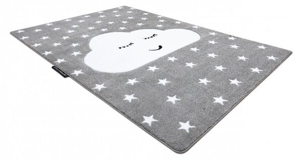 Dywany Łuszczów , Detský kusový koberec Petit Cloud stars grey, 140x190, šedá, detská izba
