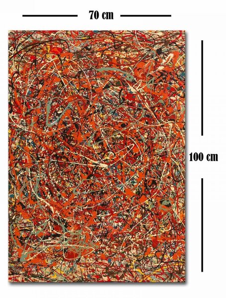 Hanah Home Obraz THE FURY od J. POLLOCKA100x70 cm