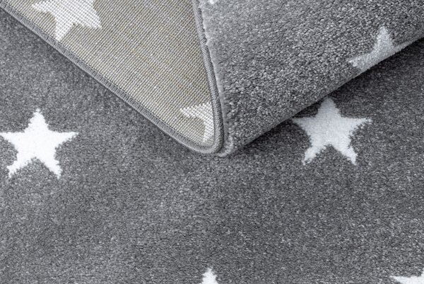 Dywany Łuszczów , Detský kusový koberec Petit Cloud stars grey, 140x190, šedá, detská izba
