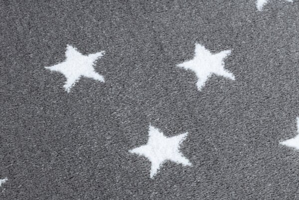 Dywany Łuszczów , Detský kusový koberec Petit Cloud stars grey, 140x190, šedá, detská izba