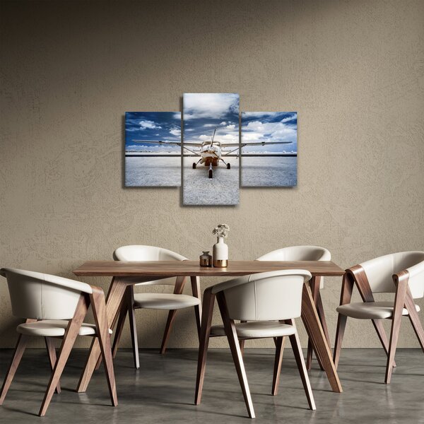 Obraz motorového lietadla (90x60 cm)