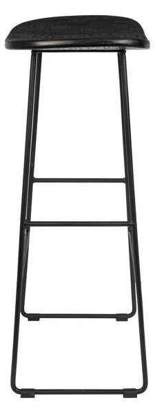 Čierna barová stolička z teakového dreva (výška sedadla 76 cm) Tangle – White Label
