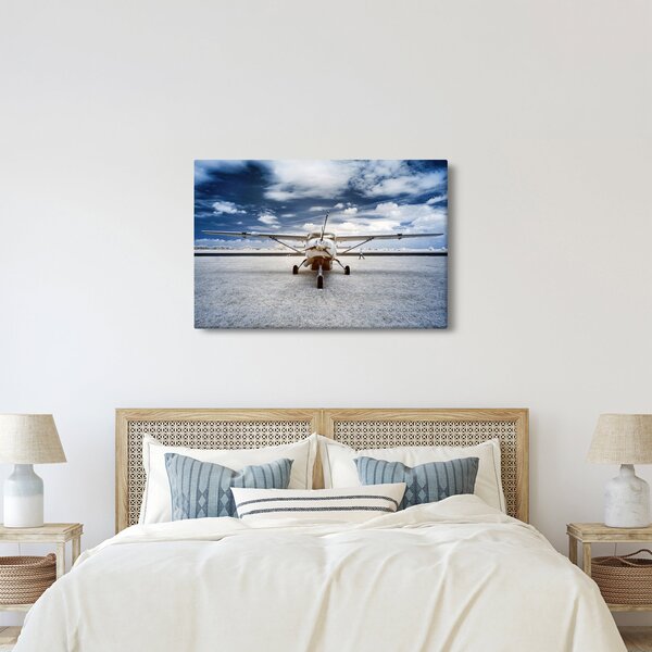 Obraz motorového lietadla (90x60 cm)
