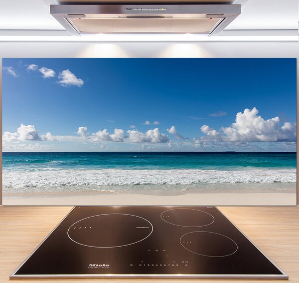Panel do kuchyne Pláž Seychely pl-pksh-140x70-f-116222008