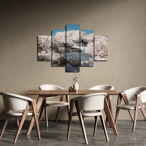 Obraz - Rozkvitnuté stromy v Ázii (150x105 cm)