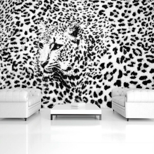 Fototapeta - Čiernobiela - gepard (152,5x104 cm)