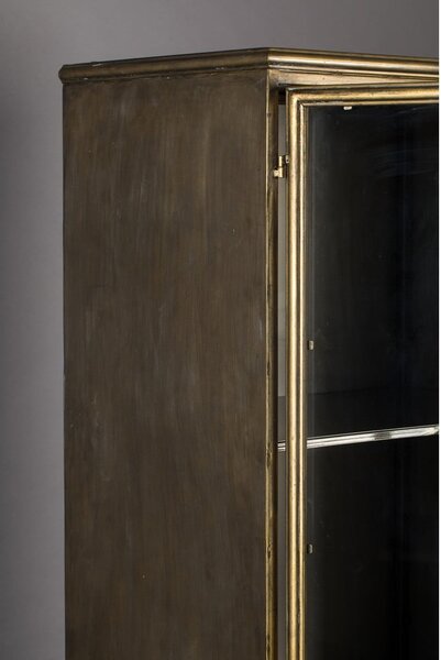 Kovová vitrína v zlatej farbe 64x184 cm Gertlush – Dutchbone