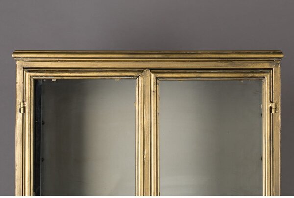 Kovová vitrína v zlatej farbe 64x184 cm Gertlush – Dutchbone
