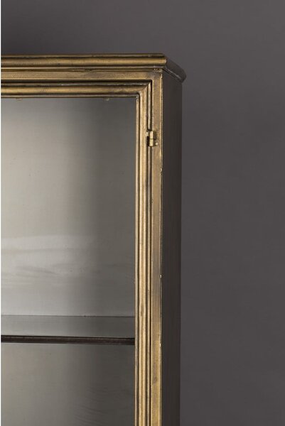 Kovová vitrína v zlatej farbe 64x184 cm Gertlush – Dutchbone