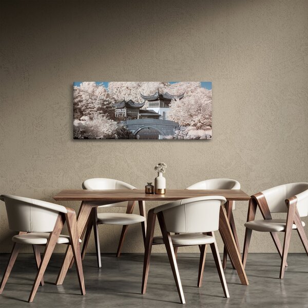 Obraz - Rozkvitnuté stromy v Ázii (120x50 cm)