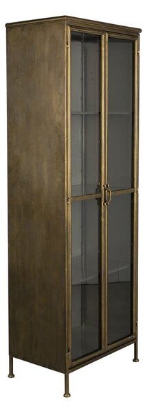 Kovová vitrína v zlatej farbe 64x184 cm Gertlush – Dutchbone