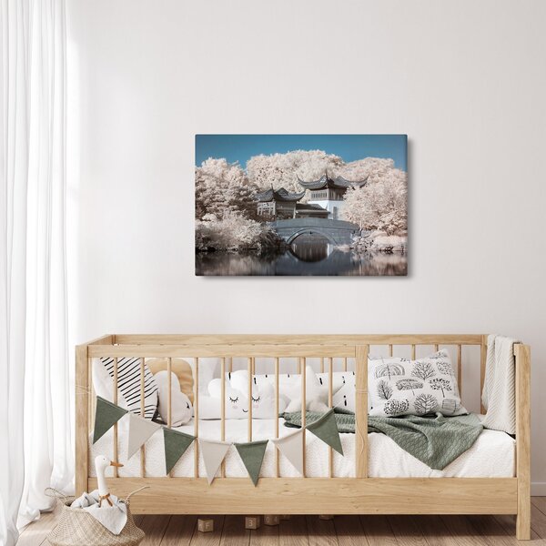 Obraz - Rozkvitnuté stromy v Ázii (90x60 cm)