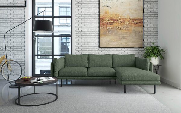 ROHOVÁ SEDAČKA, textil, zelená Livetastic - Sedačky, Online Only