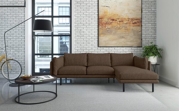 ROHOVÁ SEDAČKA, textil, svetlohnedá Livetastic - Sedačky, Online Only