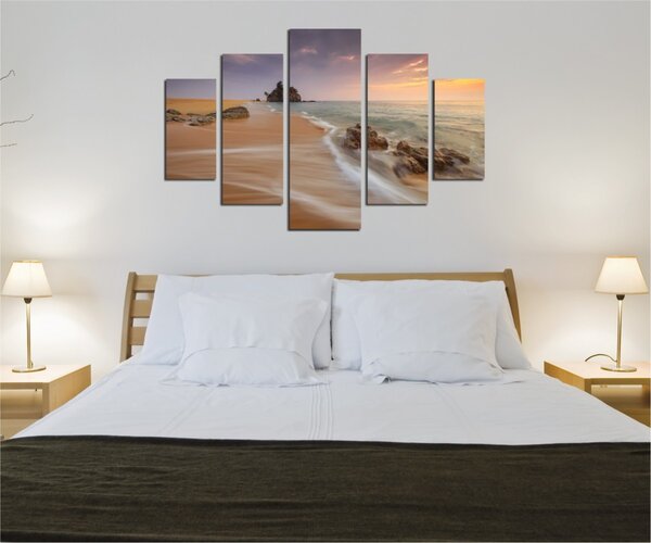 Hanah Home Viacdielny obraz Beach 92 x 56 cm