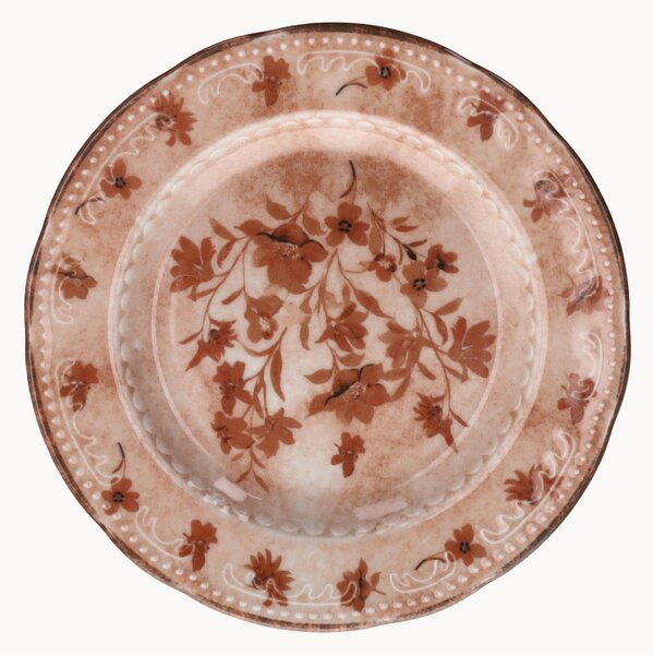 Porcelánové dezertné taniere Vienna Rose Flowers, 6 ks