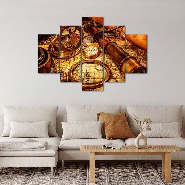 Obraz - Historické pomôcky námorníkov (150x105 cm)