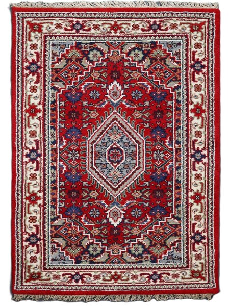 Asra , Kusový ručne tkaný koberec Bidjar red, 90x160, červená, obývacia izba