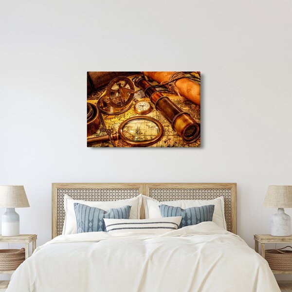 Obraz - Historické pomôcky námorníkov (90x60 cm)