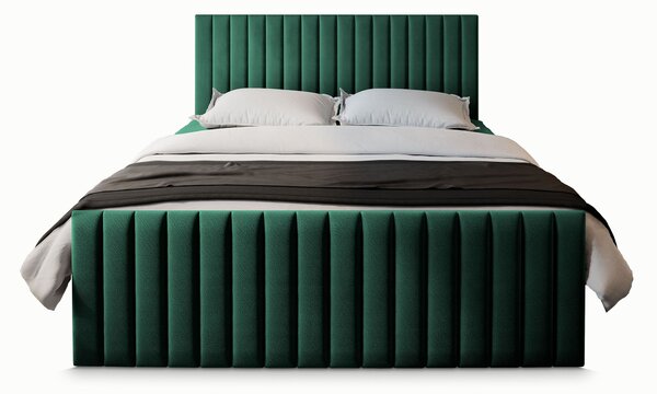 Čalúnená boxspring manželská posteľ Arion 180x200 - zelená
