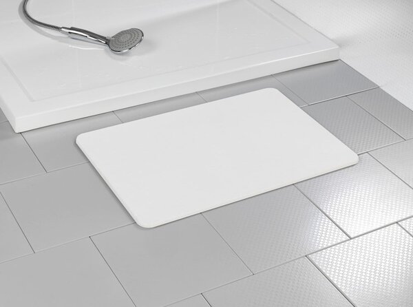 Biela kúpeľňová predložka z kremeliny 39x60 cm Simi – Wenko