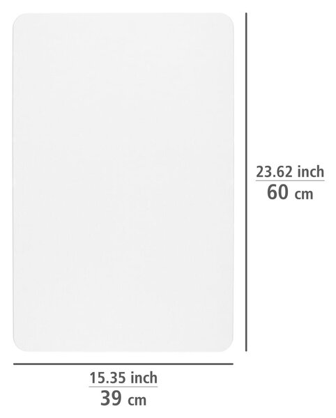 Biela kúpeľňová predložka z kremeliny 39x60 cm Simi – Wenko
