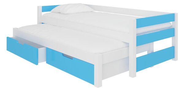 Detská posteľ SAGA, 200x90, modrá