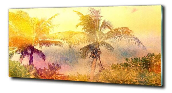 Foto obraz fotografie na skle Farebné palmy