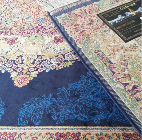 Koberec Exkluzívny Qum Silk 01 modrý