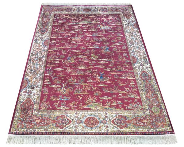 Koberec Exkluzívny Qum Silk 10 červený