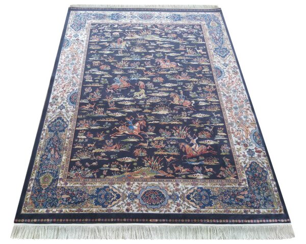 Koberec Exkluzívny Qum Silk 10 modrý