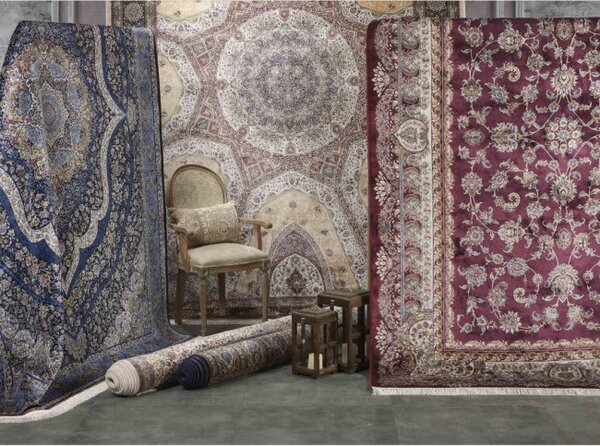 Koberec Exkluzívny Qum Silk 08 červený