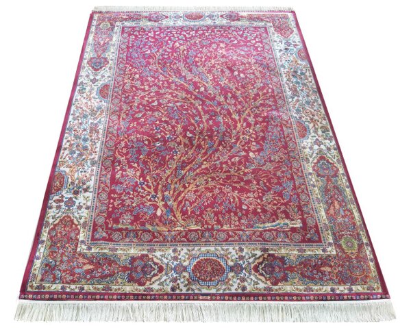 Koberec Exkluzívny Qum Silk 11 červený
