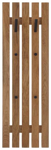 VEŠIAKOVÝ PANEL, prírodná farba, čierna, dub, 38/120/14 cm - Vešiakové steny, Online Only